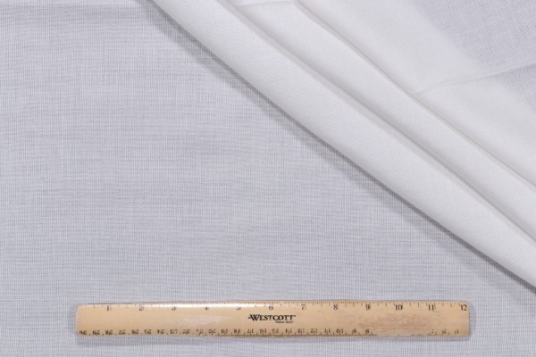 Sunbrella Mist Sheer Drapery Weight Solution Dyed Acrylic Outdoor Fabric in Snow