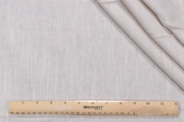 Covington Jefferson Linen Woven Drapery Fabric in Stonewash