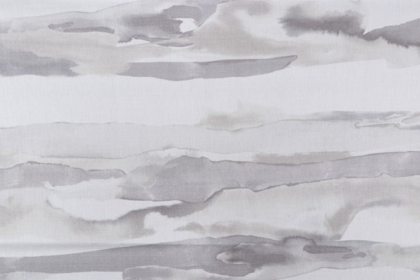 Engulf Printed Drapery Fabric in Grey
