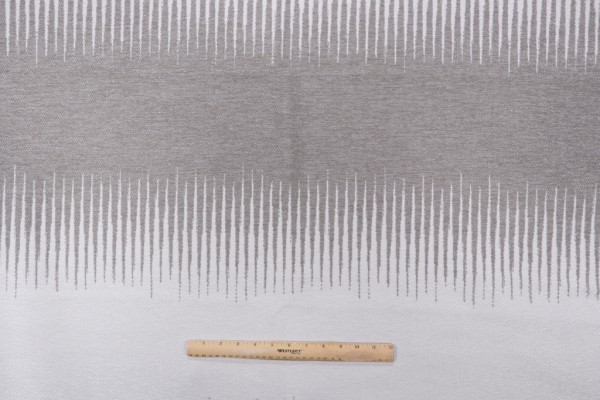 Carmina Stripe Woven Upholstery Fabric in Ash