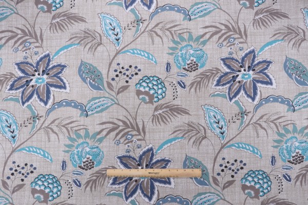 Click for Magnolia Home Tradewinds Printed Cotton Drapery Fabric in Ocean  Magnolia Home Tradewinds Printed Cotton Drapery Fabric in Ocean
