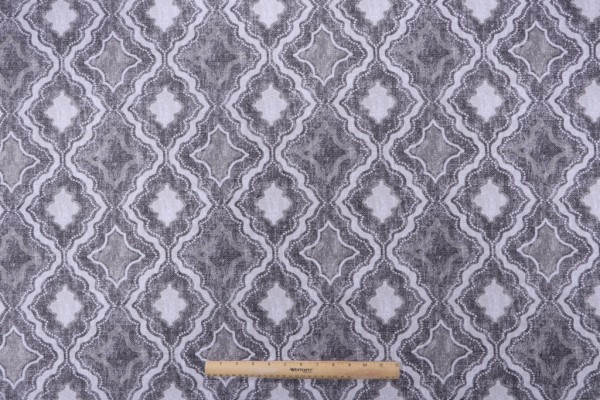 Magnolia Home Milton Printed Cotton Drapery Fabric in Pebble 