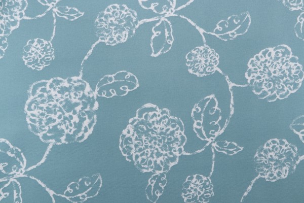 Magnolia Home Melbourne Printed Polyester Outdoor Fabric in Ocean 