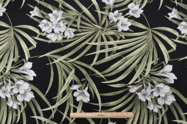 Click for Magnolia Home Sea Island Printed Polyester Outdoor Fabric in Tuxedo  Magnolia Home Sea Island Printed Polyester Outdoor Fabric in Tuxedo