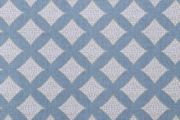 Magnolia Home Alder Printed Cotton Drapery Fabric in Verdigris 
