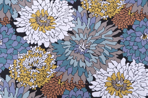 Sample of Magnolia Home Vincent Printed Cotton Drapery Fabric in Provence 