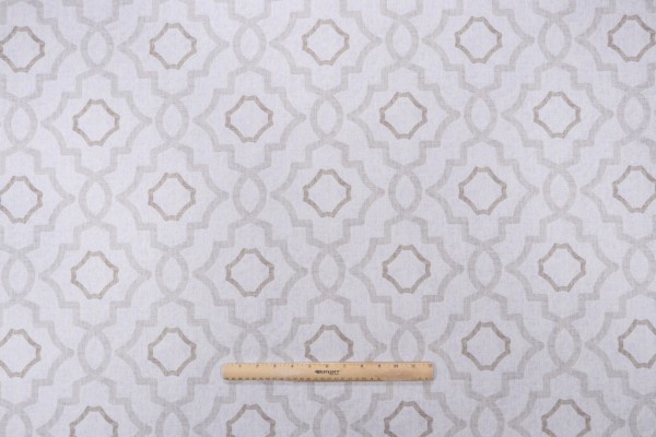 Magnolia Home Talbot Printed Cotton Drapery Fabric in Mist 