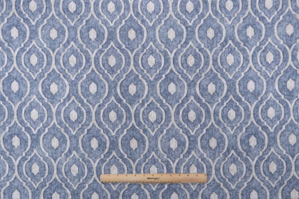 Magnolia Home Pisa Printed Cotton Drapery Fabric in Sky 