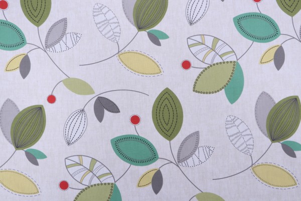 Magnolia Home Calder Printed Cotton Drapery Fabric in Meadow 