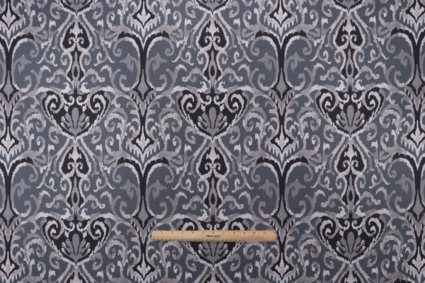 Magnolia Home Winchester Printed Cotton Drapery Fabric in Midnight 