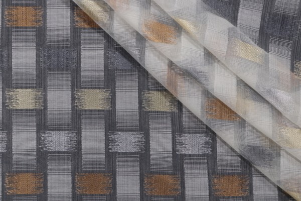 Ray Of Light Sheer Drapery Fabric in Bling