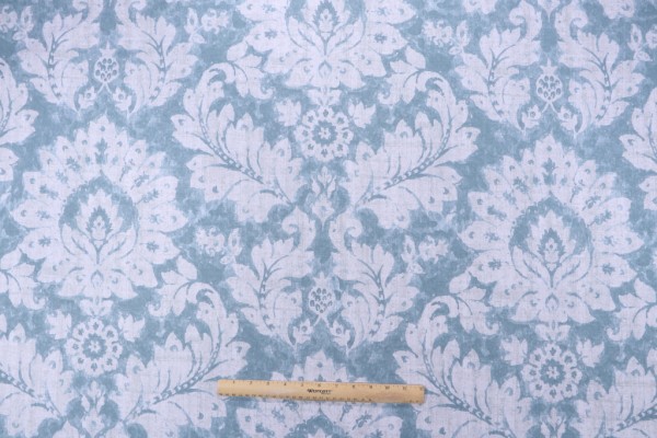 Mill Creek Avior Printed Cotton Drapery Fabric in Pool