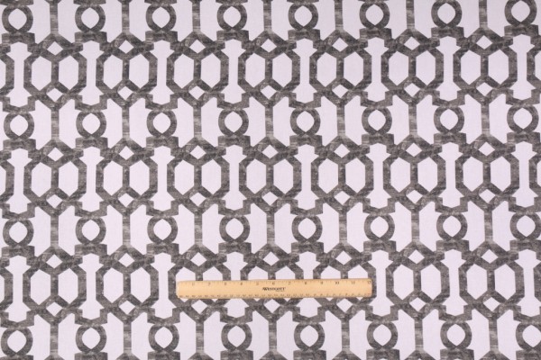 Click for 4.75 Yards Mill Creek Widegren Printed Cotton Drapery Fabric in Noir Mill Creek Widegren Printed Cotton Drapery Fabric in Noir
