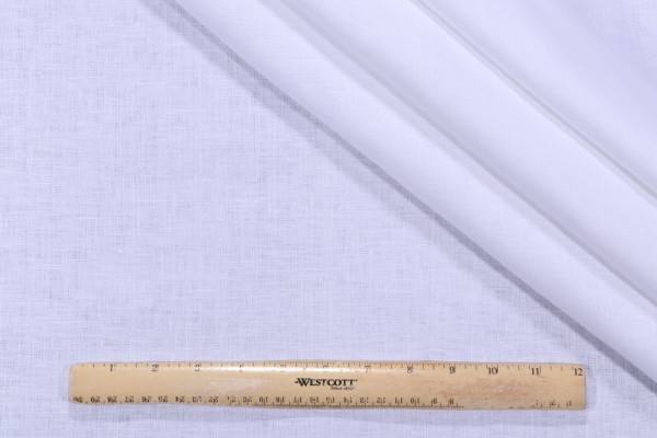 Clinton Woven Decorator Fabric in White