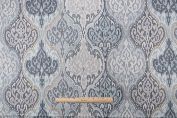 Sample of PK Lifestyles Lunar Sky Printed Cotton Twill Drapery Fabric in Birch 