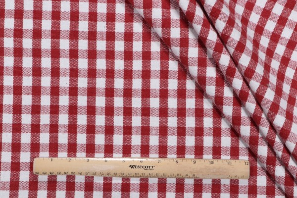 PK Lifestyles Logan Check Woven Upholstery Fabric in Peppermint 