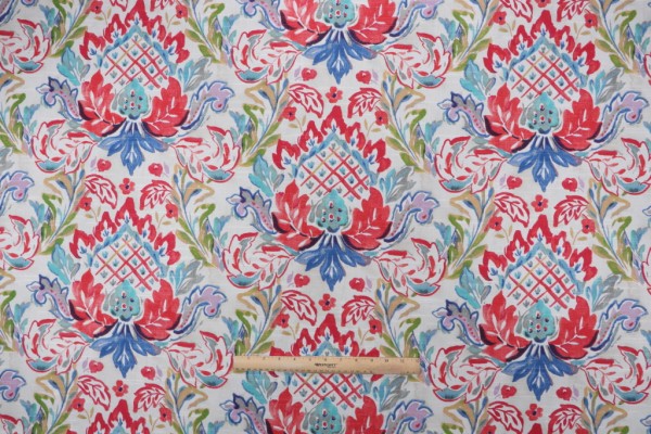 Kelly Ripa Home Flying Colors Printed Cotton Drapery Fabric in Confetti 