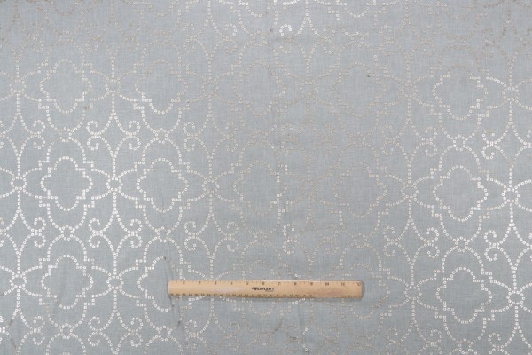 Dena Home Wow Factor Embroidered Drapery Fabric in Moonstone 