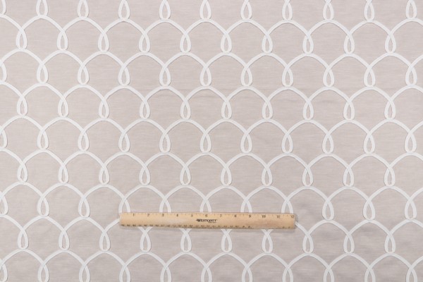 Click for Waverly Penelope Embroidered Drapery Fabric in Linen  Waverly Penelope Embroidered Drapery Fabric in Linen