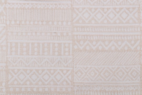 Sample of PK Lifestyles Bamako Stripe Woven Chenille Upholstery Fabric in Sand 