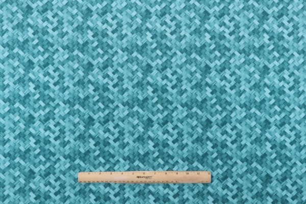 Sample of Richloom Mixes Printed Polyester Outdoor Fabric in Ocean 
