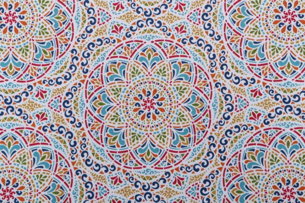 Richloom Zen Printed Polyester Outdoor Fabric in Fiesta 