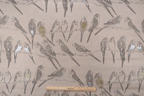 Click for Waverly Retweet Printed Linen Blend Drapery Fabric in Vermeil  Waverly Retweet Printed Linen Blend Drapery Fabric in Vermeil