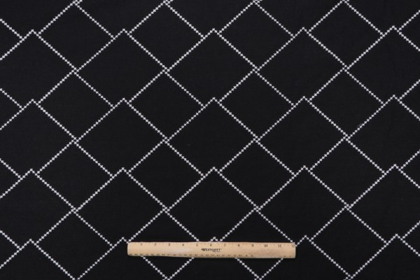 Valiant Fabrics Illuminate Embroidered Drapery Fabric in Nightfall 
