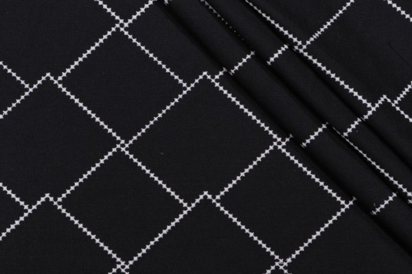 Valiant Fabrics Illuminate Embroidered Drapery Fabric in Nightfall 