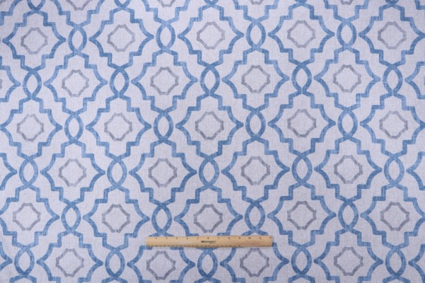 Click for 1 Yards Magnolia Home Talbot Printed Cotton Drapery Fabric in Admiral Magnolia Home Talbot Printed Cotton Drapery Fabric in Admiral