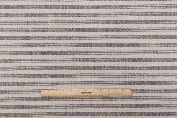 PK Lifestyles Ashton Ticking Performance Plus Woven Upholstery Fabric in Jute