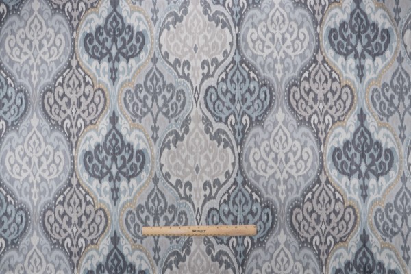 PK Lifestyles Lunar Sky Printed Cotton Twill Drapery Fabric in Birch