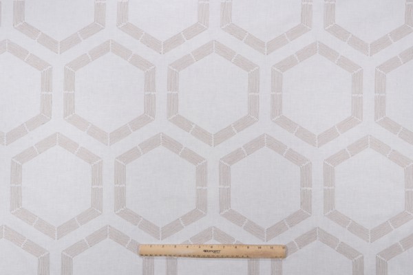 Valiant Fabrics Elixir Embroidered Drapery Fabric in Natural