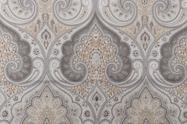 Kravet Latika Printed Linen Drapery Fabric in Limestone CLOSEOUT