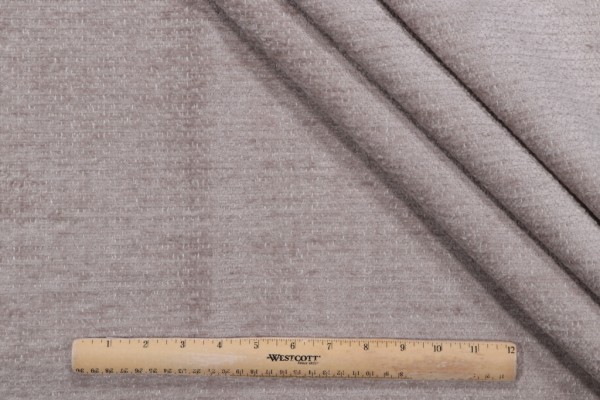 Textured Woven Chenille Upholstery Fabric in Dove