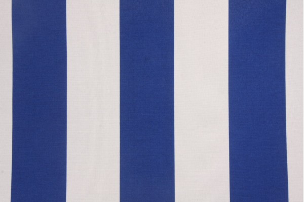 Richloom Cabana Stripe Printed Poly Outdoor Fabric in Cobalt
