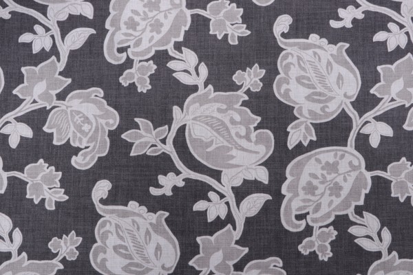 Sample of Magnolia Home Arabella Printed Cotton Drapery Fabric in Flannel 