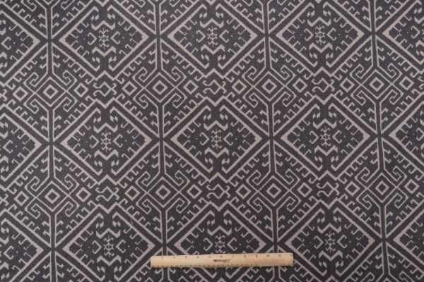 Sample of Neda Woven Upholstery Fabric in Graphite 