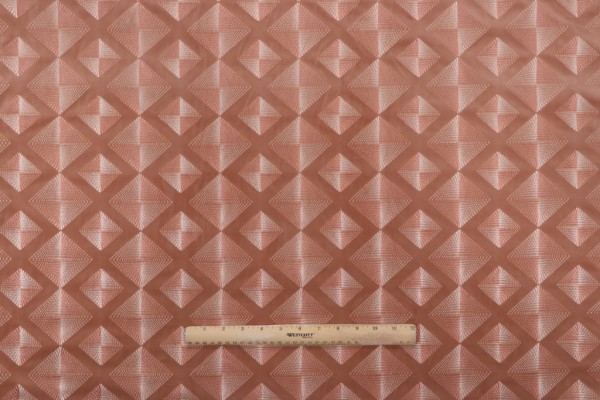 Valiant Fabrics Regent Embroidered Velvet Decorator Fabric in Blush 