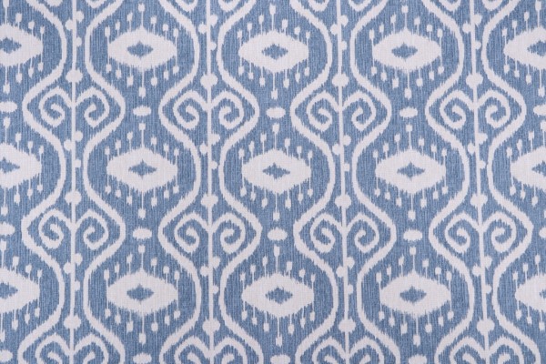 Magnolia Home Bali Printed Cotton Drapery Fabric in Yacht 