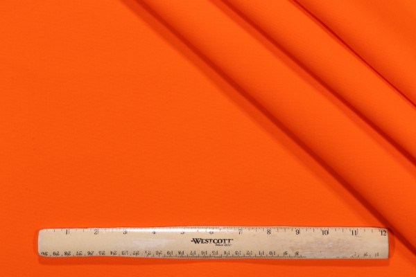 SunReal Solid Canvas Woven Solution Dyed Acrylic Outdoor Fabric in Orange 