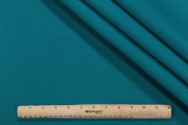 SunReal Solid Canvas Woven Solution Dyed Acrylic Outdoor Fabric in Peacock 