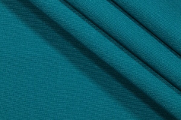 SunReal Solid Canvas Woven Solution Dyed Acrylic Outdoor Fabric in Peacock 