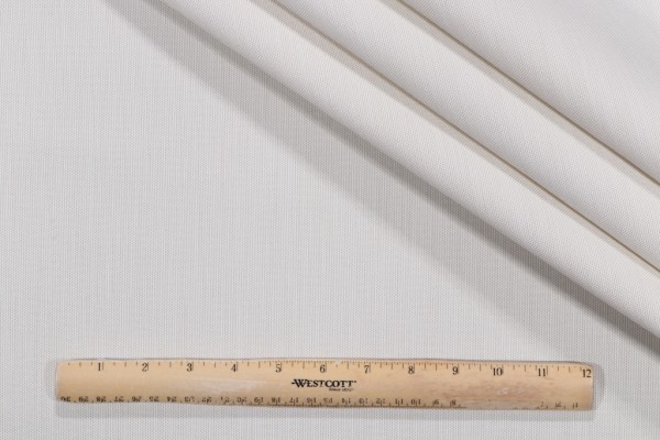 SunReal Solid Canvas Woven Solution Dyed Acrylic Outdoor Fabric in Ivory 
