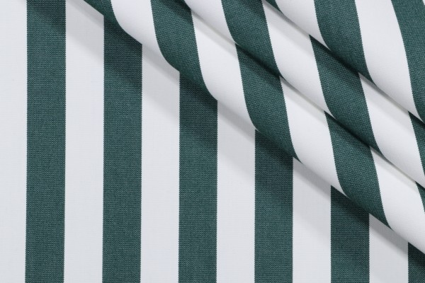 SunReal Patio Stripe Woven Solution Dyed Acrylic Outdoor Fabric in Forest Green 