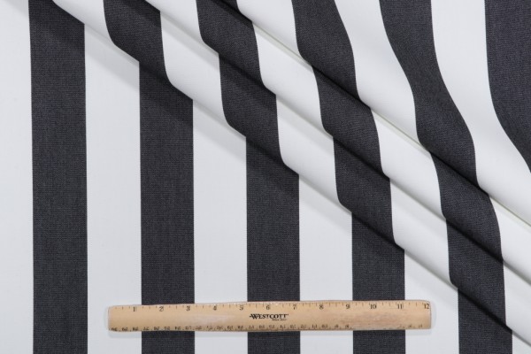 SunReal Cabana Woven Solution Dyed Acrylic Outdoor Fabric in Black 