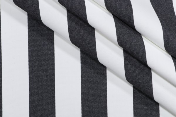 SunReal Cabana Woven Solution Dyed Acrylic Outdoor Fabric in Black 