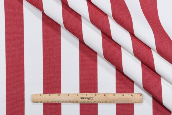 SunReal Cabana Woven Solution Dyed Acrylic Outdoor Fabric in Red 