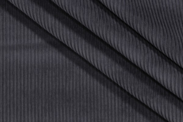 PK Lifestyles Wales Corduroy Upholstery Fabric in Graphite 