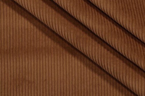 PK Lifestyles Wales Corduroy Upholstery Fabric in Caramel 